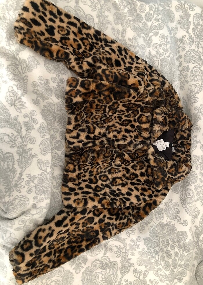 H&M peluş kürk ceket - Görsel 2