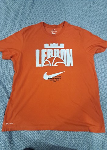 Turuncu Baskılı Erkek Spor Tişörtü