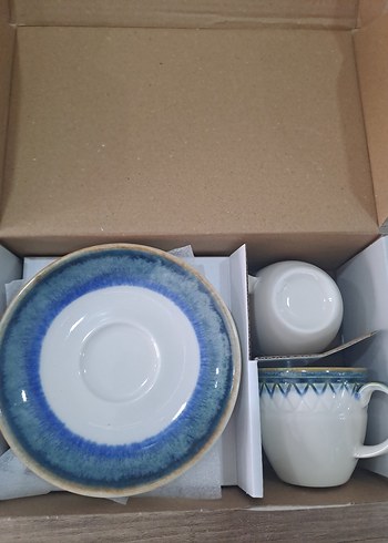 Madame Coco Mavi 4 Parça Kahve Fincanı Seti - Görsel 4