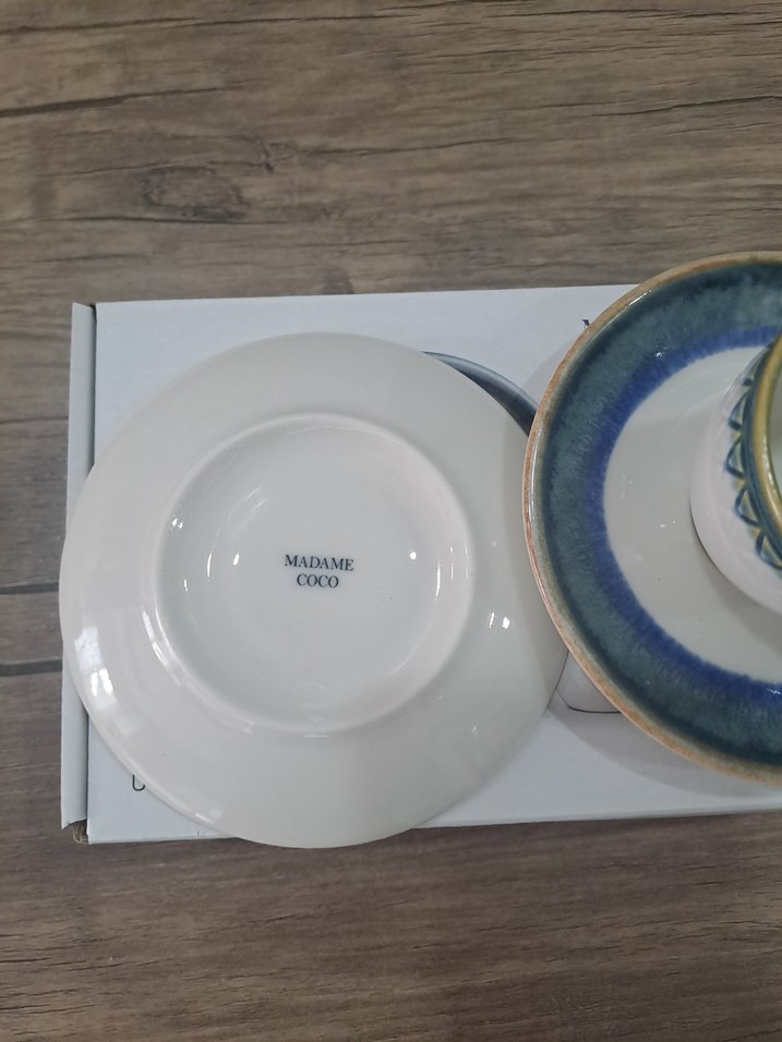 Madame Coco Mavi 4 Parça Kahve Fincanı Seti - Görsel 5