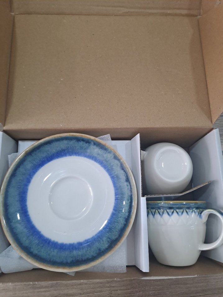 Madame Coco Mavi 4 Parça Kahve Fincanı Seti - Görsel 4