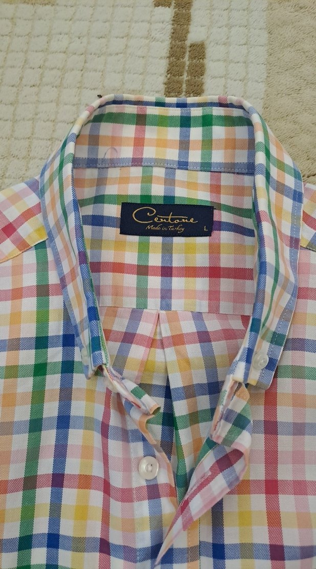 Pastel Renkli Uzun Kollu Erkek Gömlek - Görsel 2