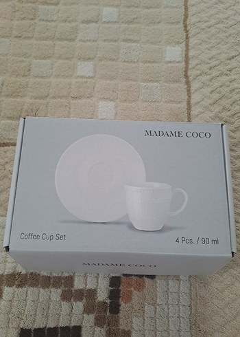 Madame Coco Beyaz 4 Parça Fincan Takımı - Görsel 4