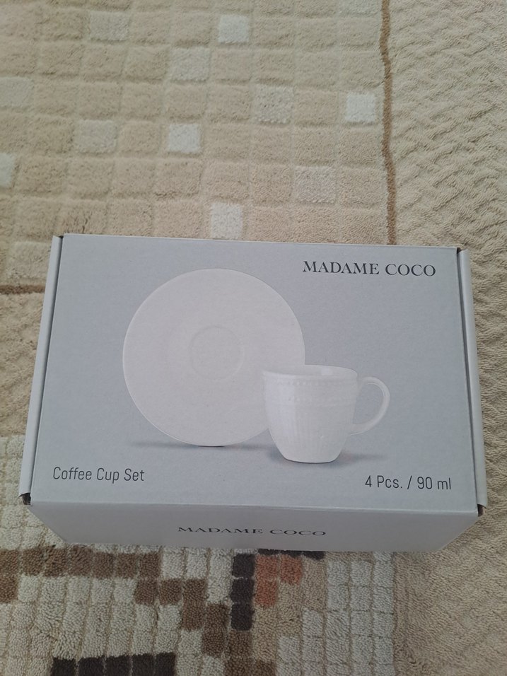 Madame Coco Beyaz 4 Parça Fincan Takımı - Görsel 4