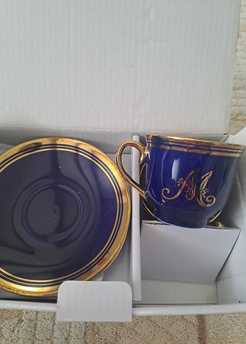 Madame Coco Lacivert 4'lü Kahve Fincan Seti 90ml - Görsel 2