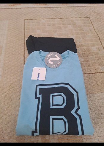 Mavi Baskılı Uzun Kollu Sweatshirt - Görsel 2