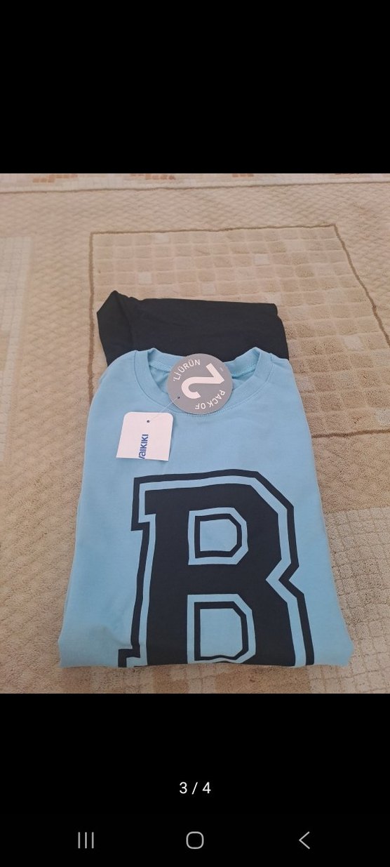 Mavi Baskılı Uzun Kollu Sweatshirt - Görsel 2