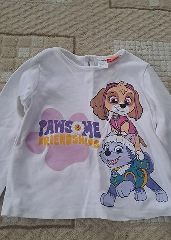 Kız Çocuk Uzun Kollu Baskılı Tişörtler - Görsel 4