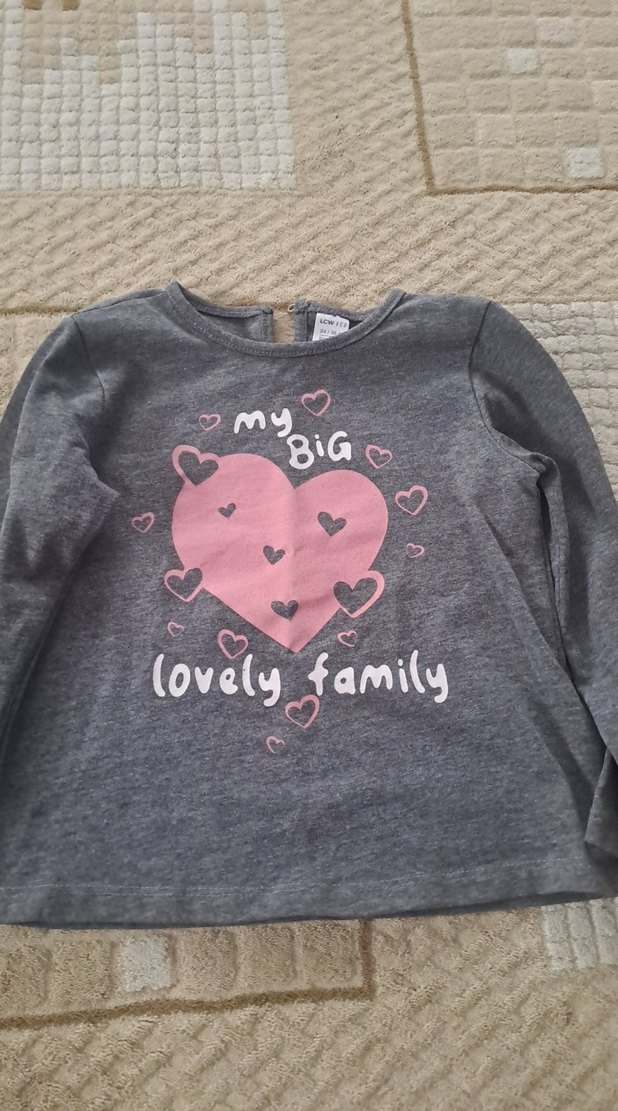 Kız Çocuk Uzun Kollu Baskılı Tişörtler - Görsel 2