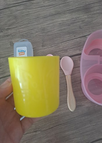 MYCey Pastel Pembe Çocuk Tabak ve Çatal Bıçak Seti