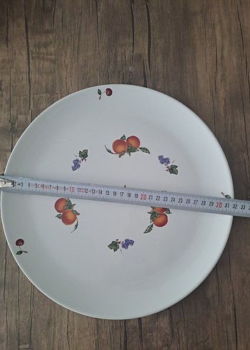 Meyve Desenli Beyaz Tabak - Görsel 3