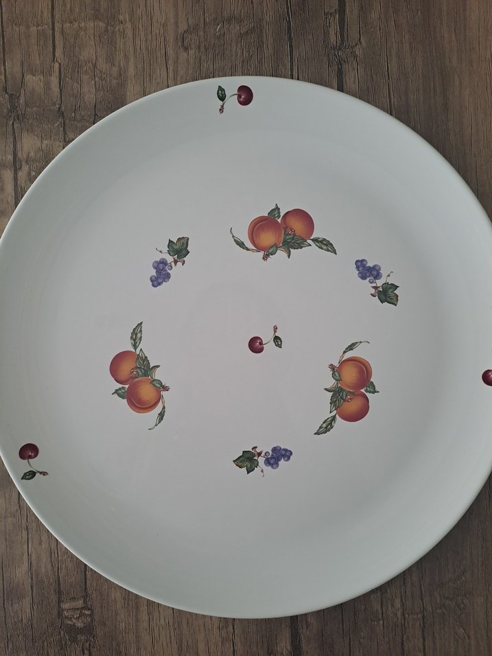 Meyve Desenli Beyaz Tabak - Görsel 4