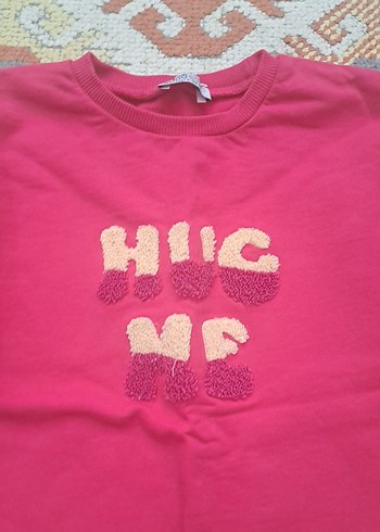 Renkli Baskılı Örgü Pembe Bebek Kız Takımı - Görsel 2