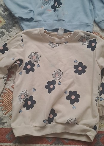 Kız Çocuk Mavi Baskılı Rahat Takım - Görsel 3