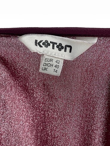 42 Beden bordo Renk Koton Bluz %70 İndirimli.