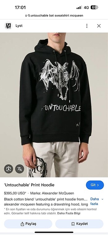 Orijinal McQ sweatshirt