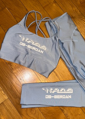 Mavi Deniz Berdan Spor Üst ve Tayt Takımı - Görsel 3