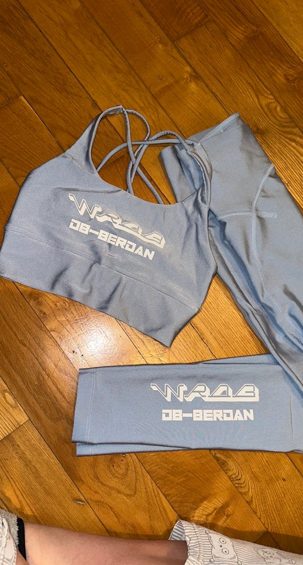 Mavi Deniz Berdan Spor Üst ve Tayt Takımı - Görsel 3