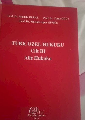 Türk Özel Hukuku Cilt III Aile Hukuku