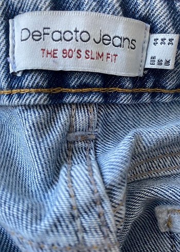 Erkek Mavi Denim Bol Kesim Midi Kot Pantolon - Görsel 3