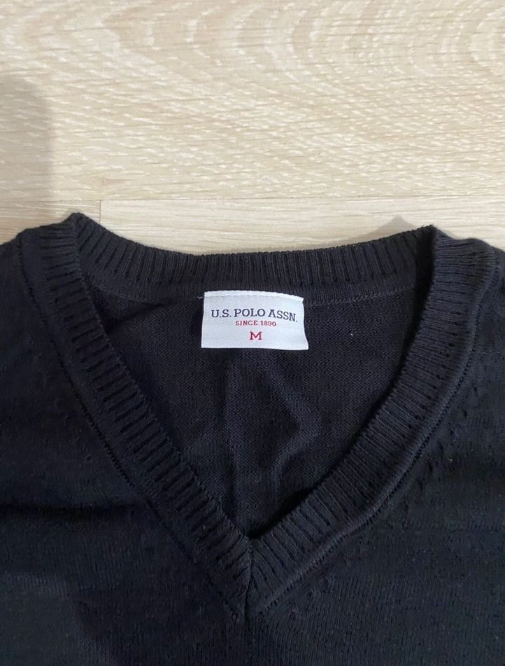 Erkek Siyah Örgü Triko kazak - Görsel 2