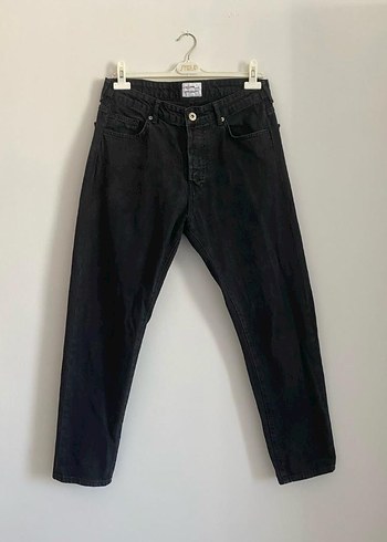 34 Beden Siyah Regular Fit Street Style erkek Kot Pantolon