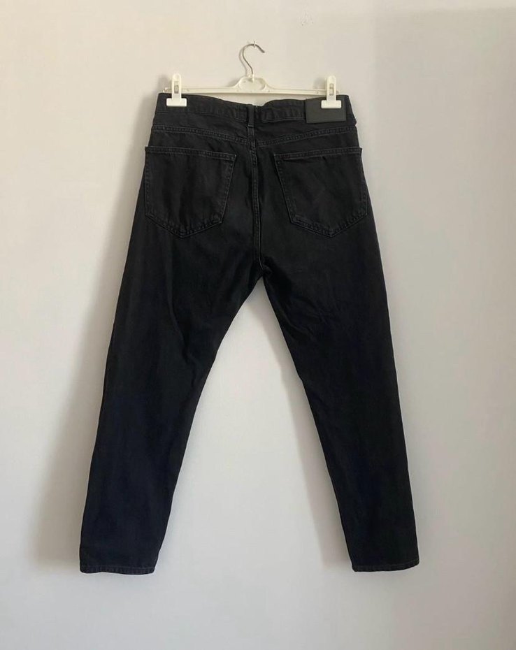 Siyah Regular Fit Street Style erkek Kot Pantolon - Görsel 2