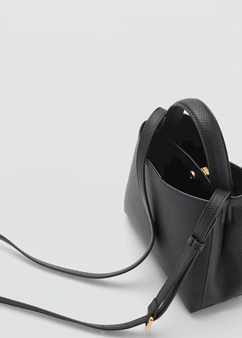 Siyah Deri Kemerli Kadın Çanta - Görsel 3