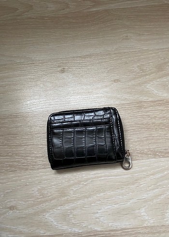 Siyah Yılan Derisi Desenli Kadın Cüzdan - Görsel 5