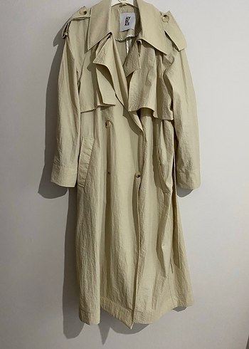 Aybike stil Kadın Uzun Trençkot - Görsel 2