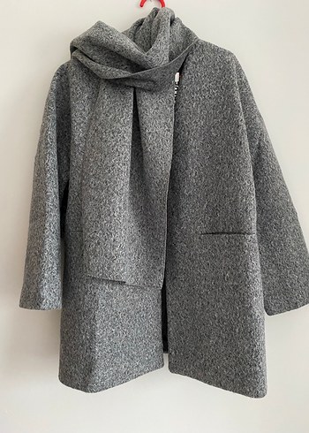 Gri Oversize Kaban be blue - Görsel 5