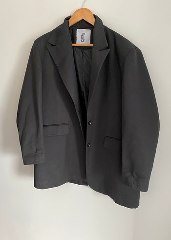 Siyah Düğmeli Kadın Midi Blazer - Görsel 3