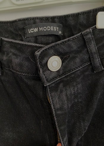 Siyah Kadın Normal Boy Denim Pantolon - Görsel 2