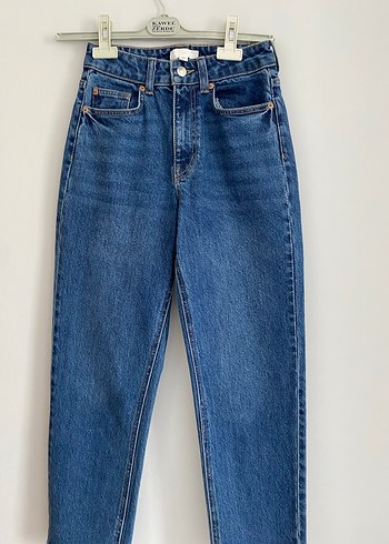 Lacivert Regular Fit Kadın Denim Pantolon - Görsel 2