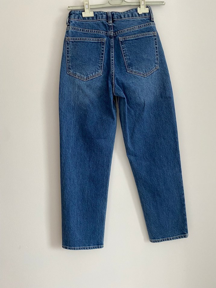 Lacivert Regular Fit Kadın Denim Pantolon - Görsel 4