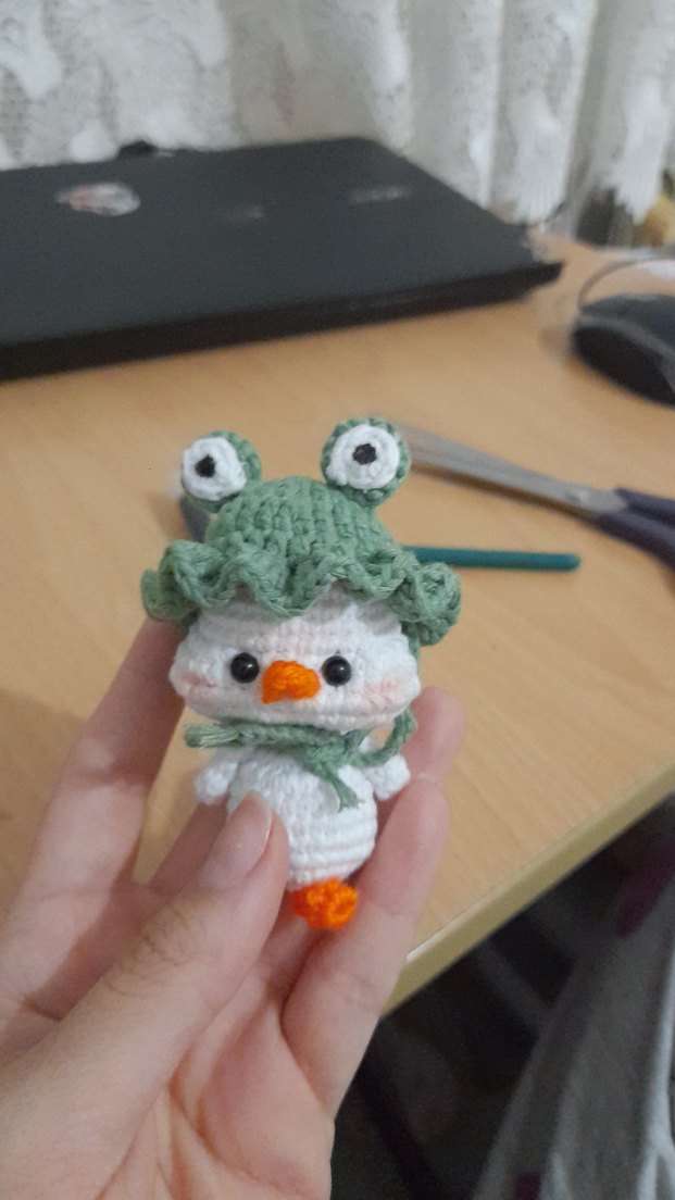 Pastel Renkli Amigurumi Ordek - Görsel 2