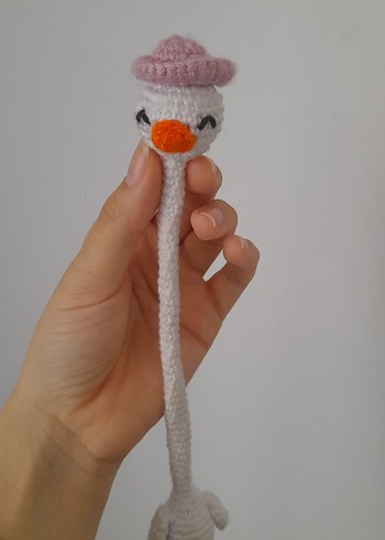 Örgü Ördek Çanta Süsü - Görsel 2