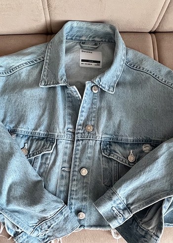s Beden Bershka crop kot ceket