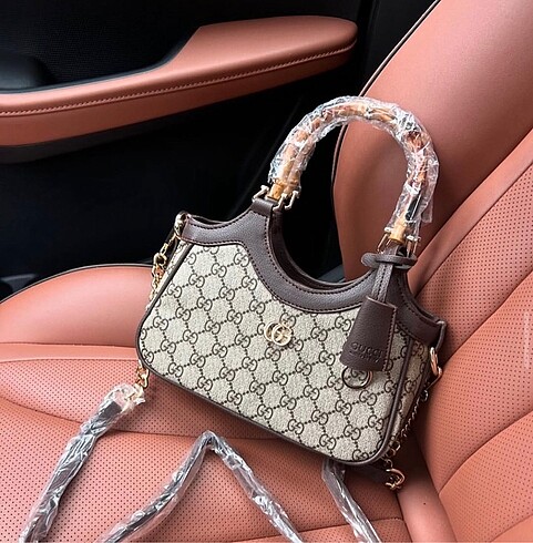 Gucci ahşap saplı çanta