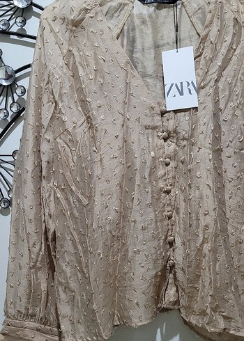 PLUMETI KUMAŞTAN YARI ŞEFFAF BLUZ - Görsel 6