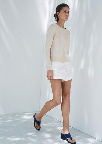 Camel Renkli Salaş Denim Kazak - Görsel 6