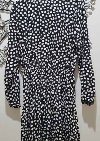 ZARA PUANTİYELİ ELBİSE - Görsel 8