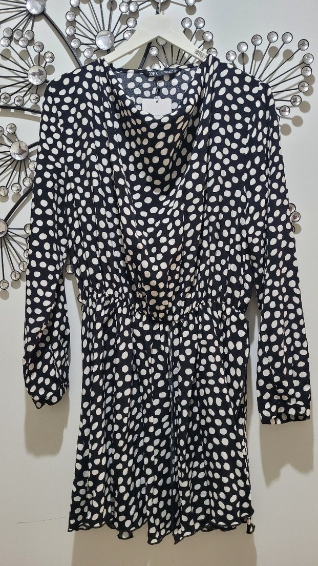 ZARA PUANTİYELİ ELBİSE - Görsel 5