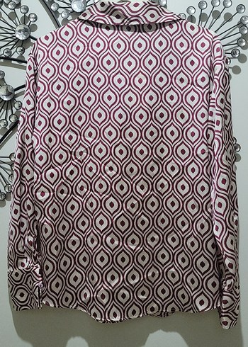 ZARA SATEN DESENLİ GÖMLEK - Görsel 6