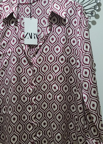 ZARA SATEN DESENLİ GÖMLEK - Görsel 4