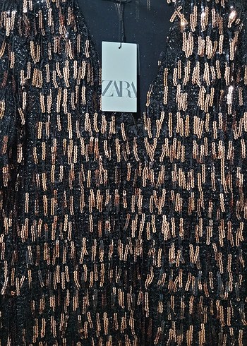 PÜSKÜLLÜ VE PULLU MİNİ ELBİSE - Görsel 8