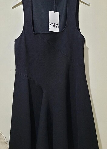 Zara #ZW COLLECTION KARE YAKA KISA ELBİSE