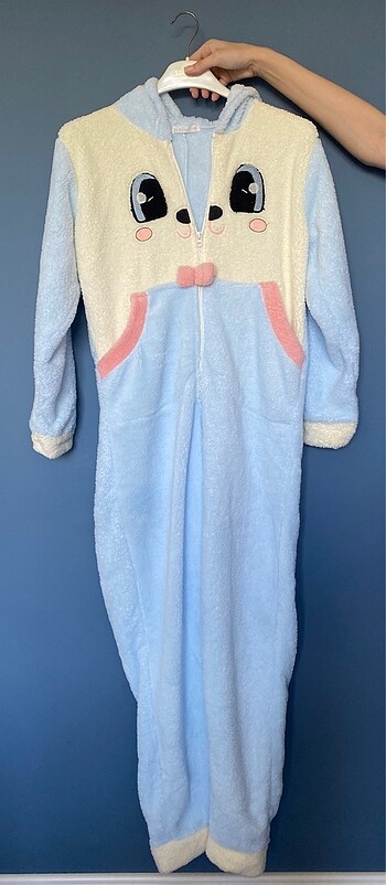 Kadın Cepli Polar Pijama Tulumu