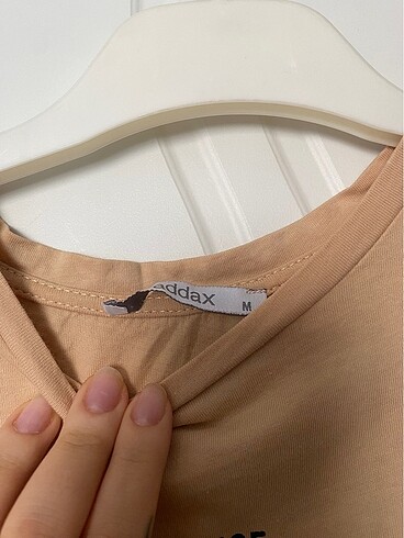 m Beden Beril lastikli crop t-hirt