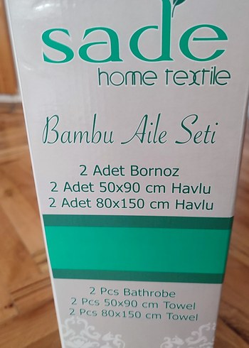 Diğer Pembe Modern Klasik Bambu Aile Havlu Seti